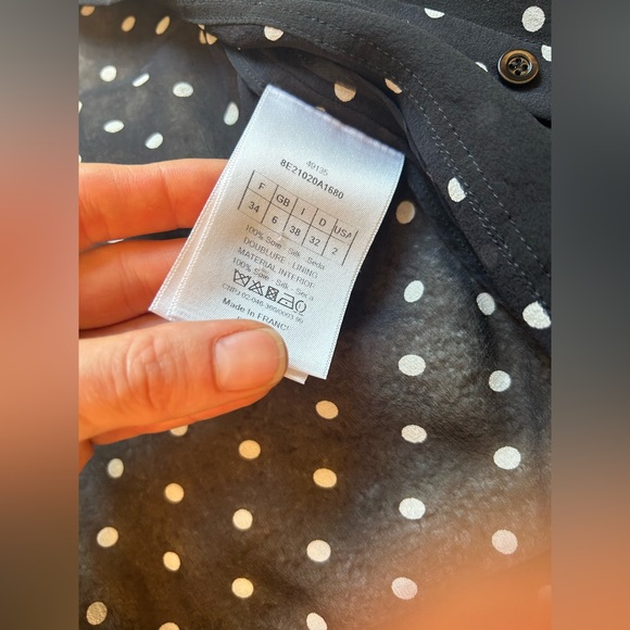 Christian Dior Sheer silk Polka Dot shorts tunic size 34 us2 jumpsuit - Picture 10 of 16